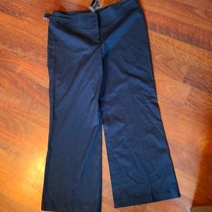 NWT wide leg pinstriped trousers